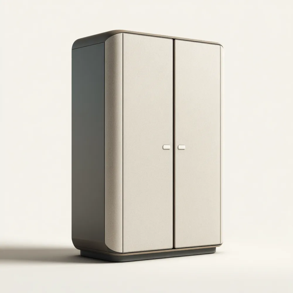 Armadio Moderno in Legno 200x90x60 cm - Beige