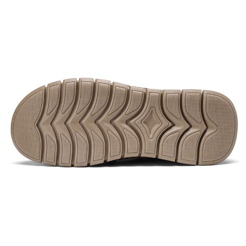 Lässige, bequeme, verschleißfeste, rutschfeste Herrenschuhe aus echtem Leder, handgenäht aus Futian