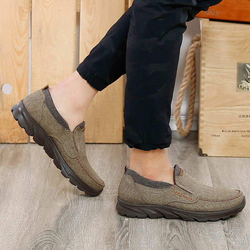 Leichte, atmungsaktive Stoffschuhe mit weicher Sohle für Herren