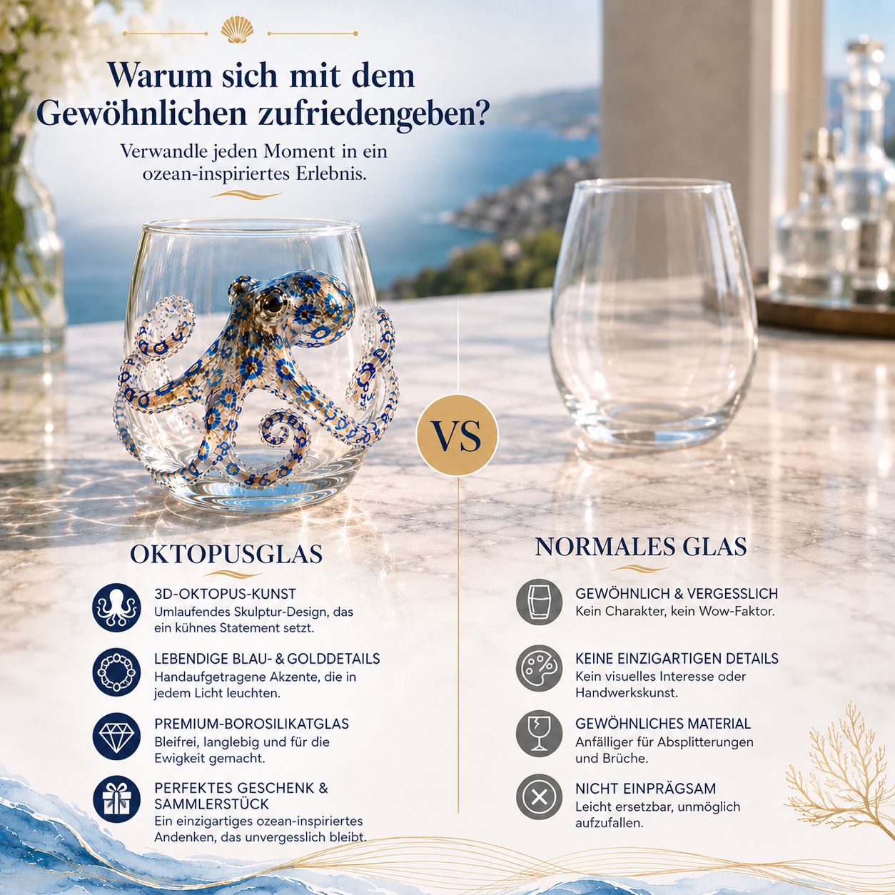 🔥 Letzter Tag:50 % Rabatt – 🌊 Kunstvolle Glaskollektion mit 3D-Meeresbewohnern
