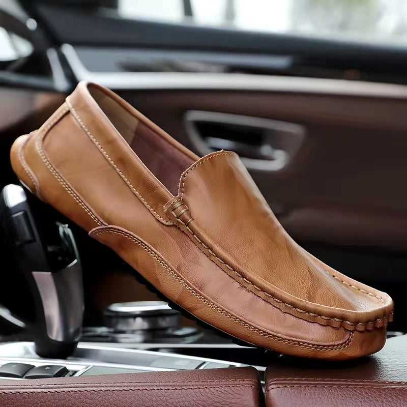🔥Hot Sale🎁--50% OFF 🎉 Men's Comfy Casual Stylish Driving Style Slip On Leather Loafer