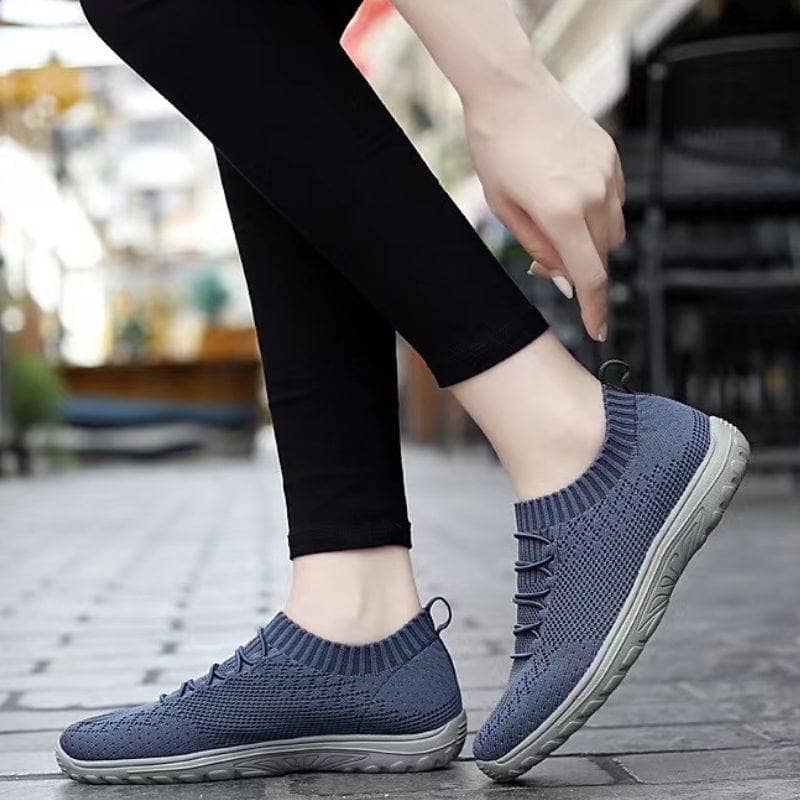 Women Versatile Slip-on Walking Shoes Elastic Mesh Leisure