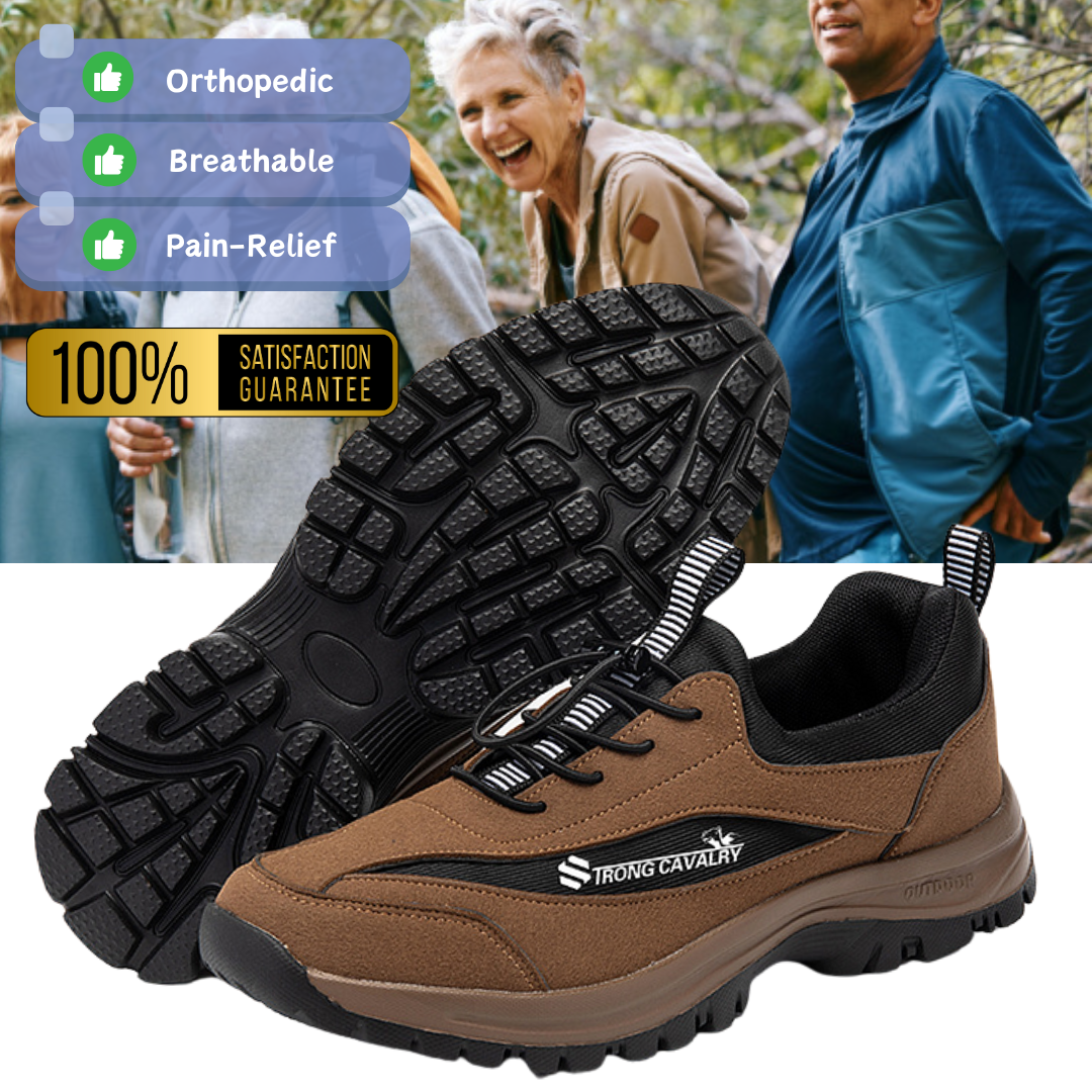 Bequeme orthopädische Herrenschuhe, wasserdichte Wanderschuhe, Sneakers