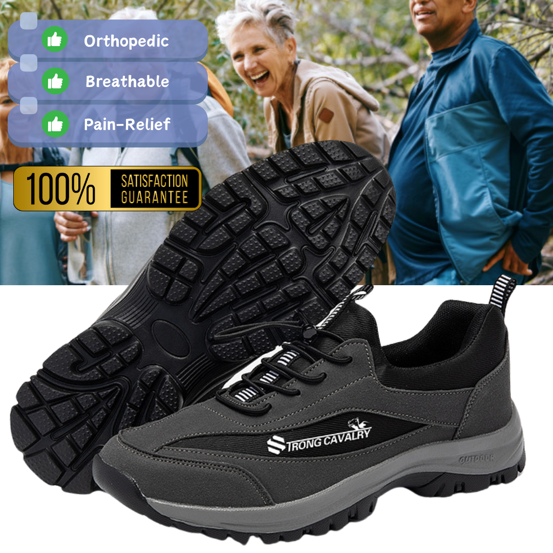 Bequeme orthopädische Herrenschuhe, wasserdichte Wanderschuhe, Sneakers