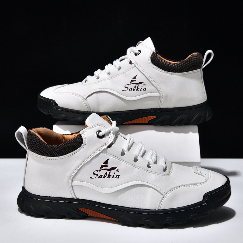 ✅ASTM-zertifizierte Premium-Outdoor-Schuhe aus Leder für Herren – breite Zehenpartie, Fußgewölbeunterstützung, wasserdicht und rutschfest