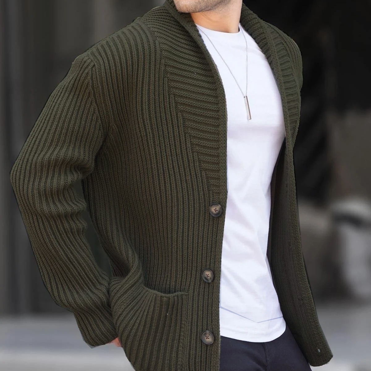 Herbst & Winter Neue Stil Herren Pullover Casual Langarm Fügen Sie Dicke Schlank Pullover Strickjacke