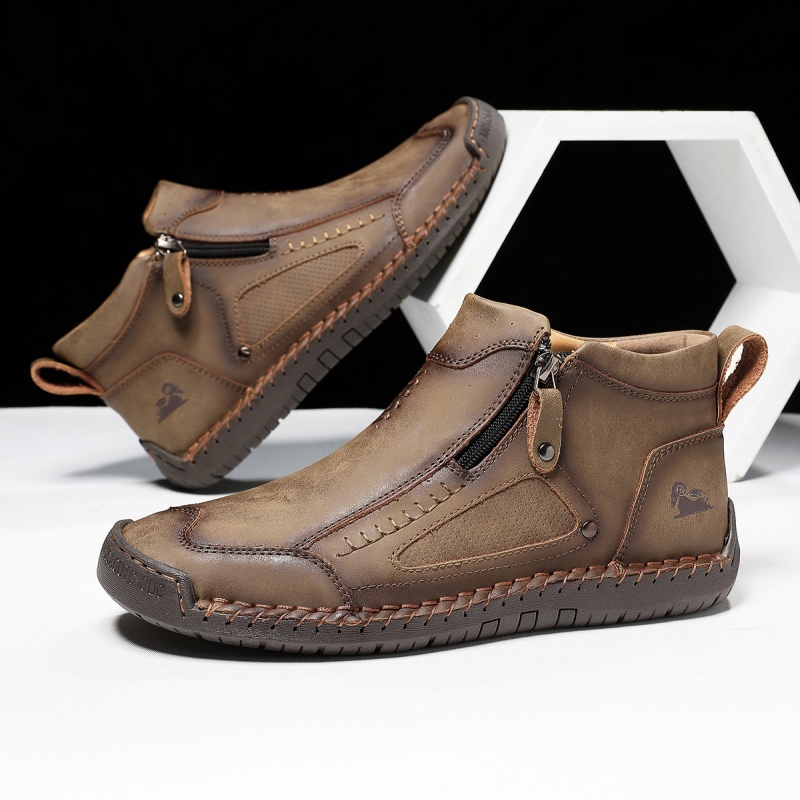 ✅ ASTM-zertifizierte Herren-Arbeitsstiefel aus Leder – Strapazierfähig, wasserdicht und rutschfest