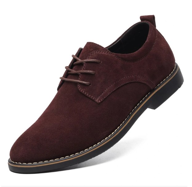 🔥Hot Sale🎁--70% OFF 🎉Mens Classic ritish Style Suede Oxfords Lace Up Business Formal Casual Shoes