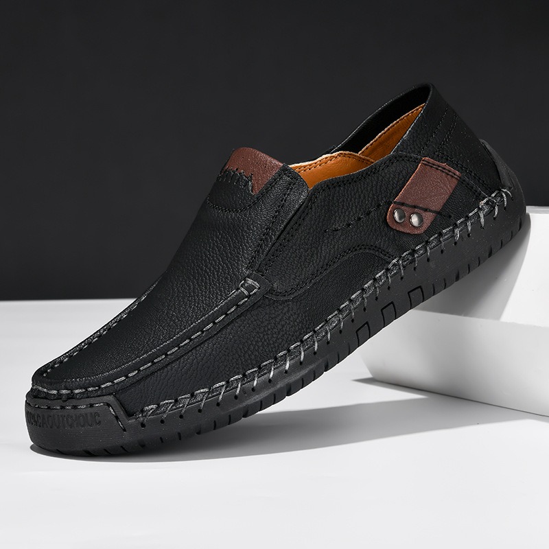 ⏰Letzter Tag 50 % RABATT🔥 Handgefertigte Slip-On-Loafer aus echtem Leder für Herren