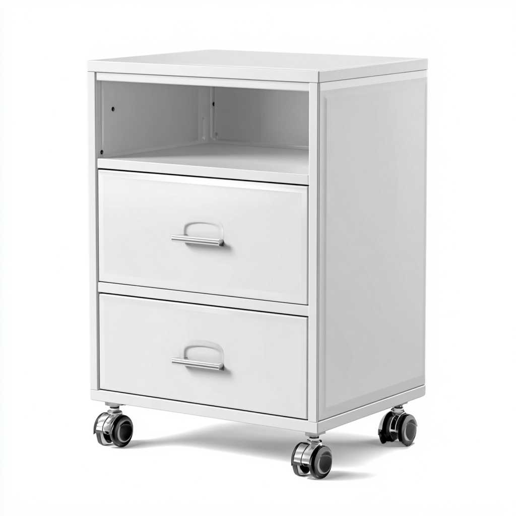 Armoire De Bureau En Métal 50x40x70 Cm-Blanc-Design Moderne-Pour Bureau-Havengetnest