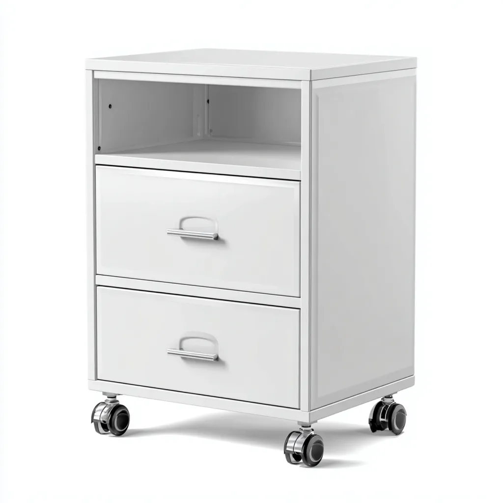 Armoire De Bureau En Métal 50x40x70 Cm-Blanc-Design Moderne-Pour Bureau-Havengetnest