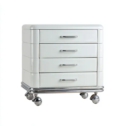 Armoire De Bureau En Métal 60x45x70 Cm-Blanc-Design Moderne-Pour Bureau-Havengetnest