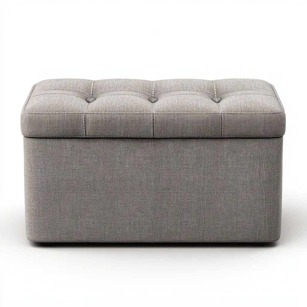 Banc D'Entrée Tissu Et Bois 100X42X45 Cm - Gris - Style Moderne Avec Rangement-Havengetnest