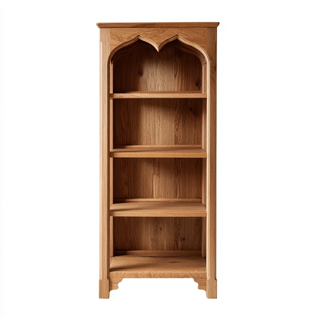Bibliothèque Bois 70x30x165 Cm-Bois Naturel-Design Classique Sculpté-Pour Salon-Havengetnest