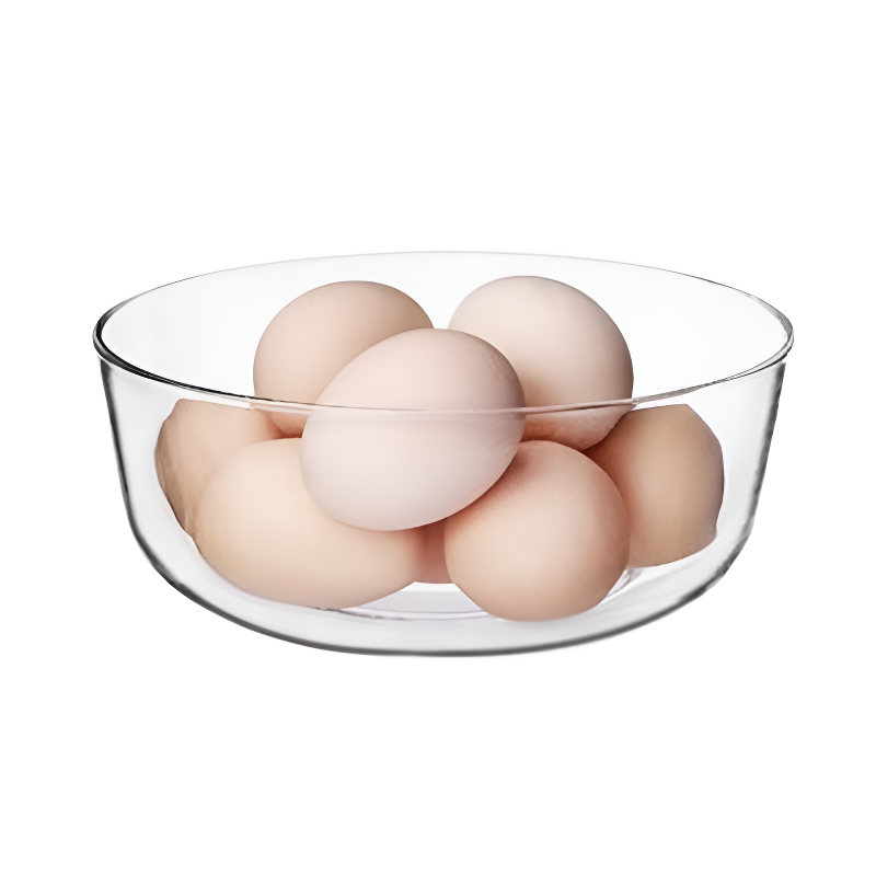 Transparente Obstsalatschüssel