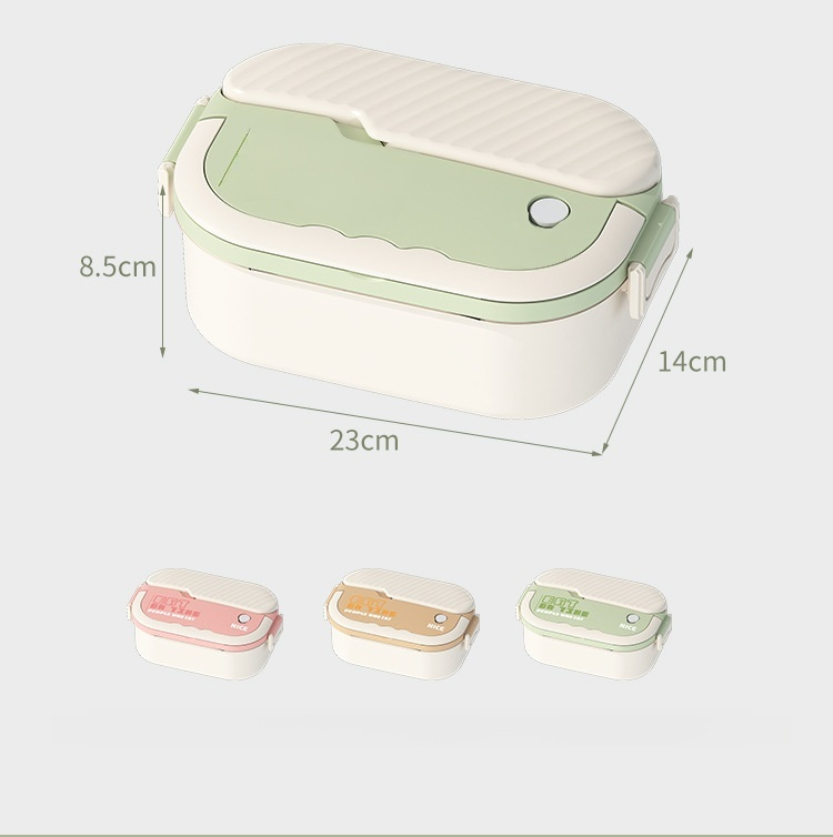 Edelstahl Brotdose mit Fächern