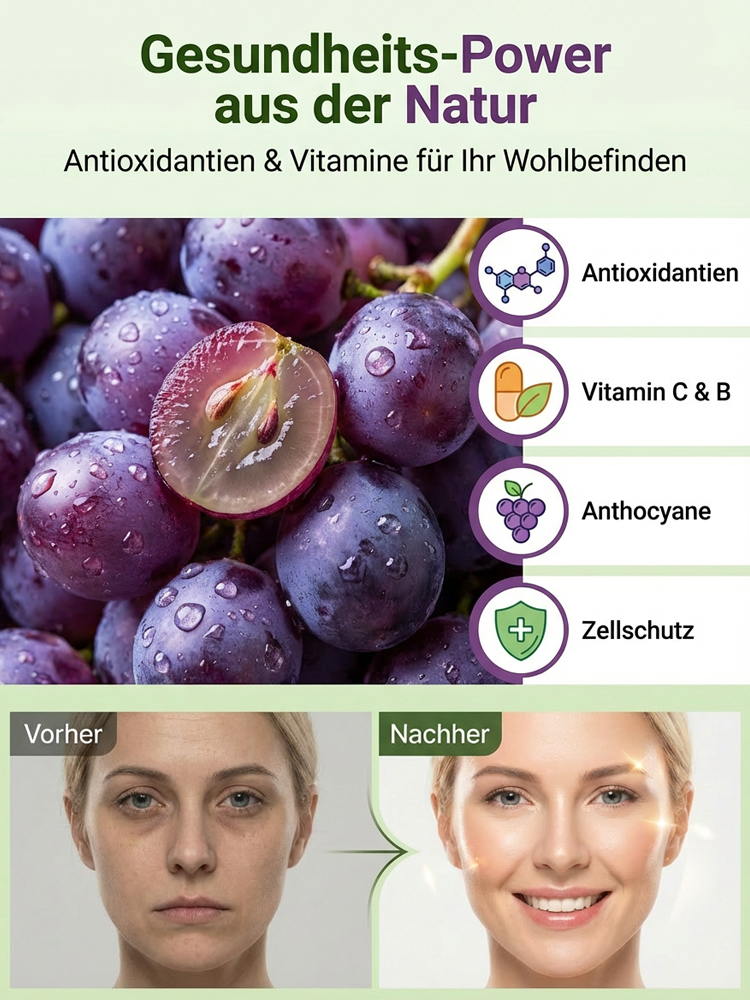 【💯 EDie Perle des Rheingaus! 💯】Ernte im Juli&Wunder-Rebe 🍇 10kg Ertrag pro Stock. 90 Tage Anwachsgarantie.