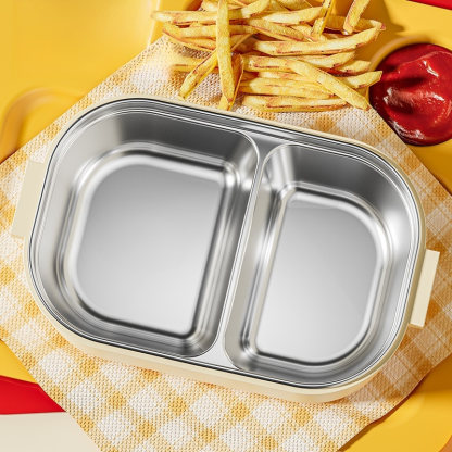 Edelstahl Brotdose mit Fächern