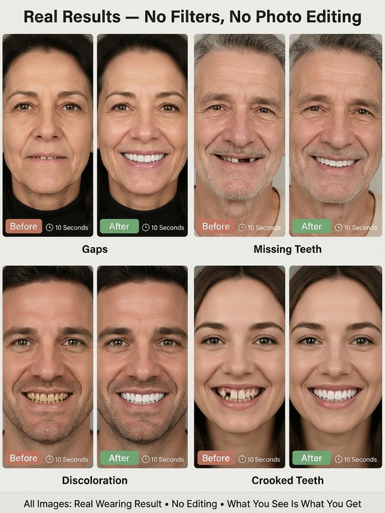[Protect Your Perfect Smile] Fully Customized Denture Set