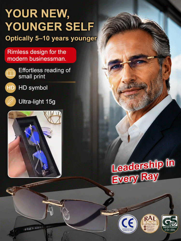 Diamond-cut anti-blue light reading glasses