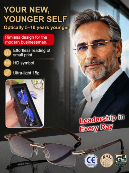 Diamond-cut anti-blue light reading glasses