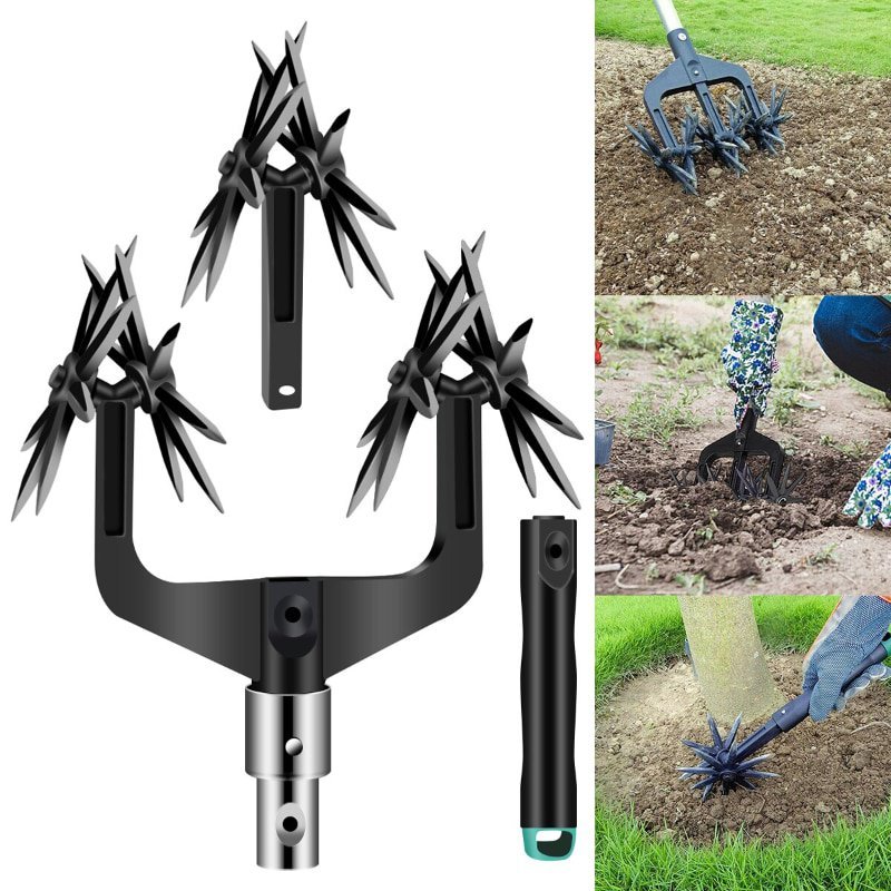 Garden soil tillage and loosening tools