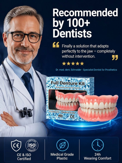[Protect Your Perfect Smile] Fully Customized Denture Set