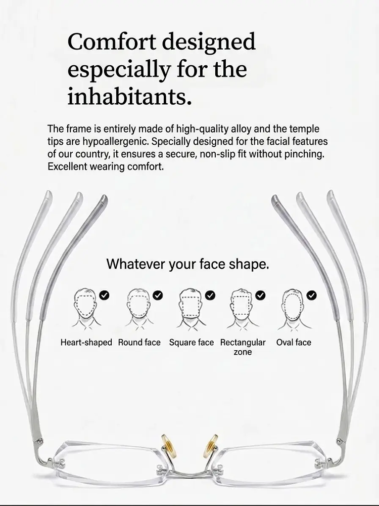 Anti-blue light automatic zoom reading glasses