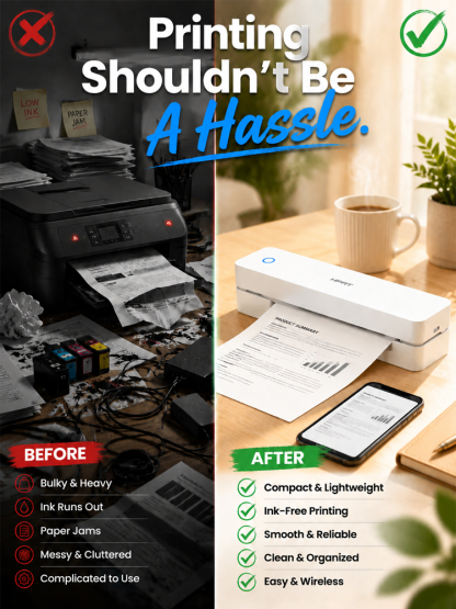 Bluetooth Portable Inkless Printer
