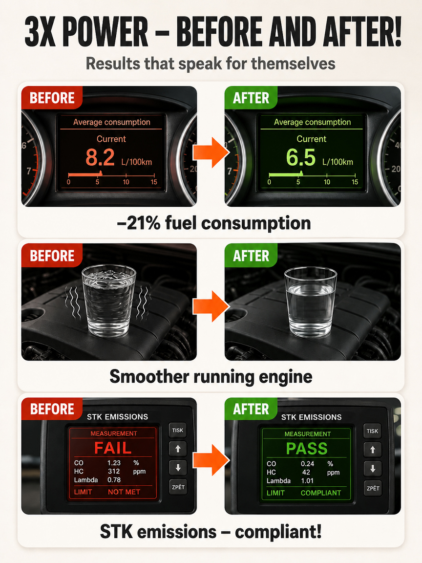 "One more tank goes 100 kilometers further!" Multi-functional fuel additive