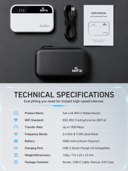 [Global Coverage, Free for Life] Boundless Portable Wi-Fi