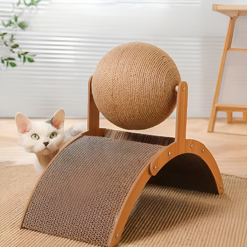 Mágneses macskafogó labdás játék állványos kivitelben