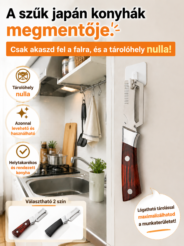 Szuperéles Japán Technológiás Szeletelő Kés (50% Kedvezmény & Utánvét) 🔪