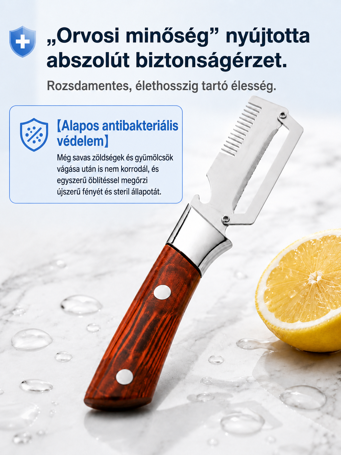 Szuperéles Japán Technológiás Szeletelő Kés (50% Kedvezmény & Utánvét) 🔪
