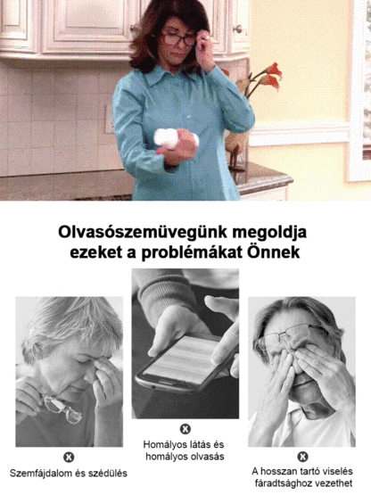 2-az-1-ben HD Monitor és Olvasószemüveg - Automatikus Fókuszálással