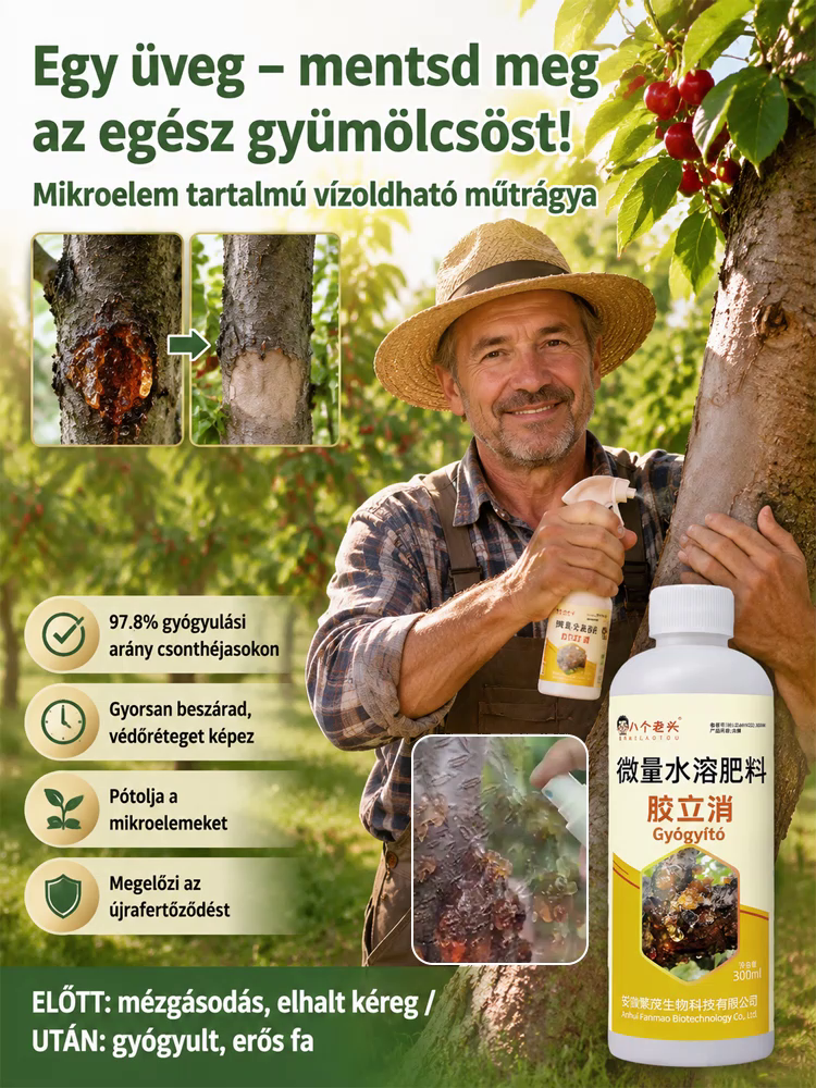🏆Gyümölcsfa Regeneráló Gél (Német Minőség) | Gyógyítja a mézgásodást & Gazdag termés | 50% Akció + Utánvét