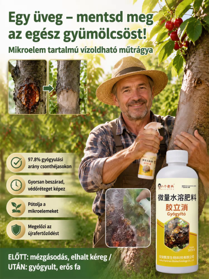 🏆Gyümölcsfa Regeneráló Gél (Német Minőség) | Gyógyítja a mézgásodást & Gazdag termés | 50% Akció + Utánvét