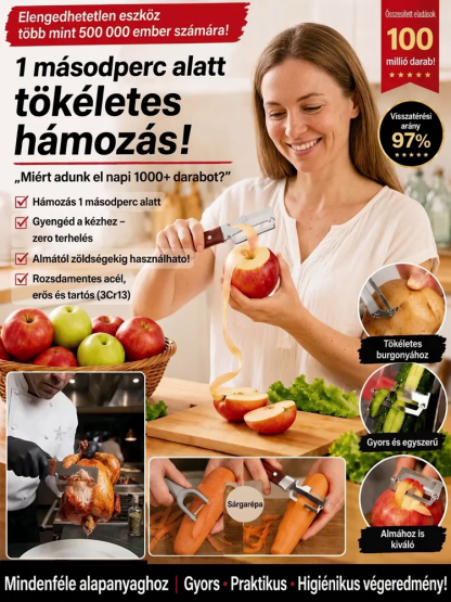 Szuperéles Japán Technológiás Szeletelő Kés (50% Kedvezmény & Utánvét) 🔪