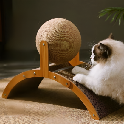 Mágneses macskafogó labdás játék állványos kivitelben