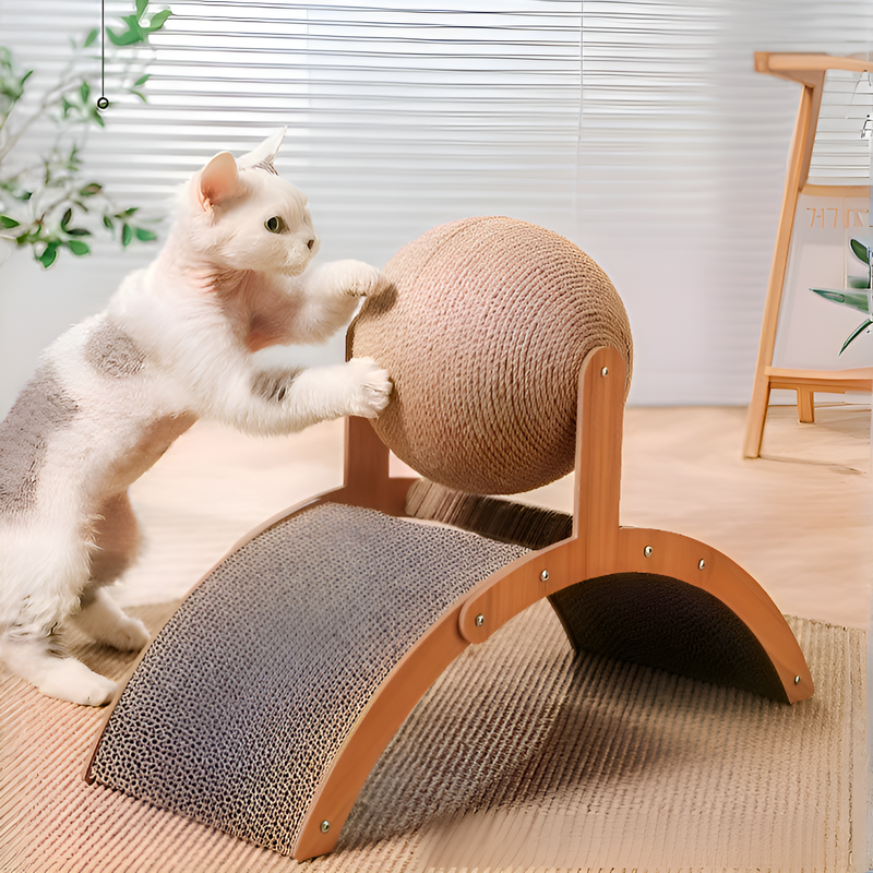 Mágneses macskafogó labdás játék állványos kivitelben