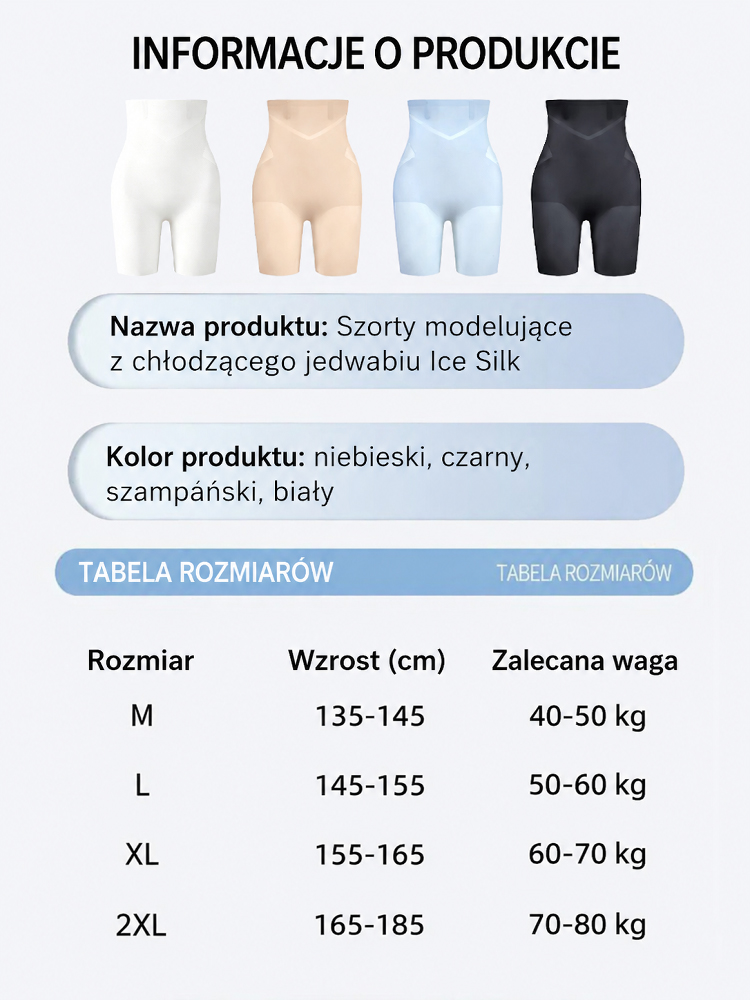 [50% OFF] Bezszwowa Bielizna Modelująca z Lodowego Jedwabiu | Efekt Płaskiego Brzucha w 3s