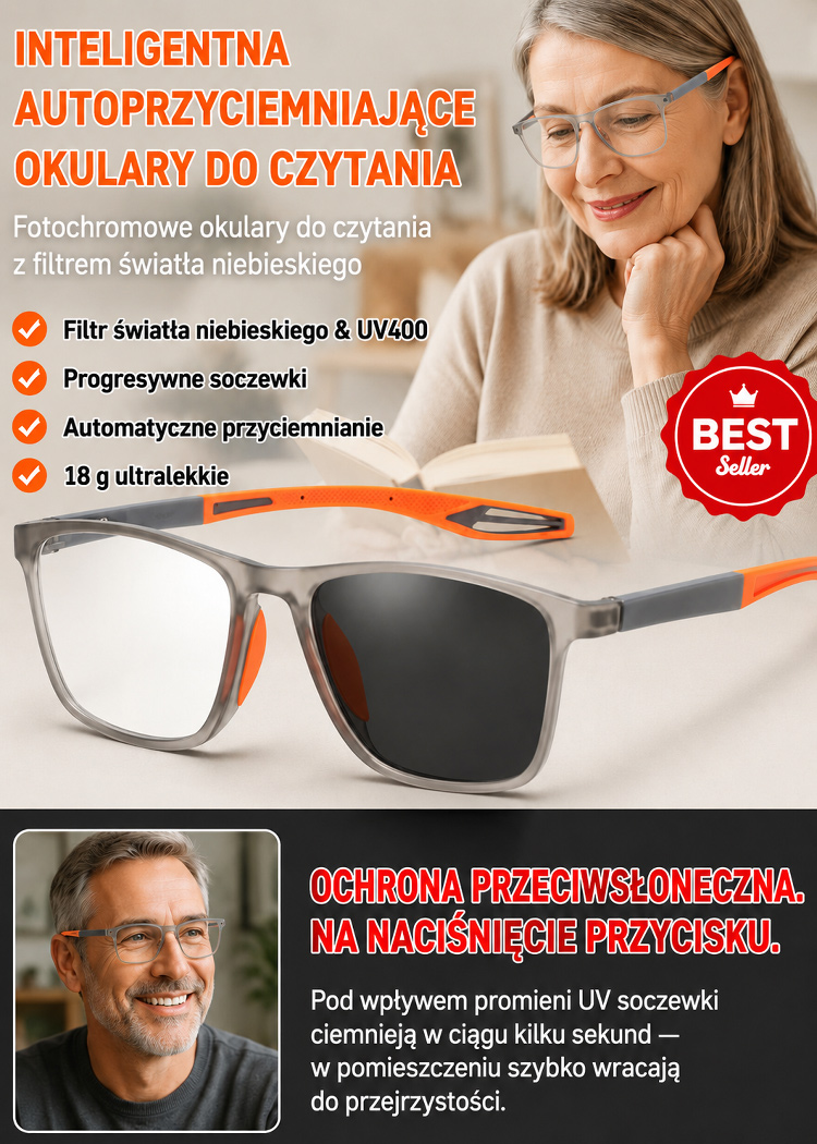 Ultra HD TR Komfortowe okulary dla starszych