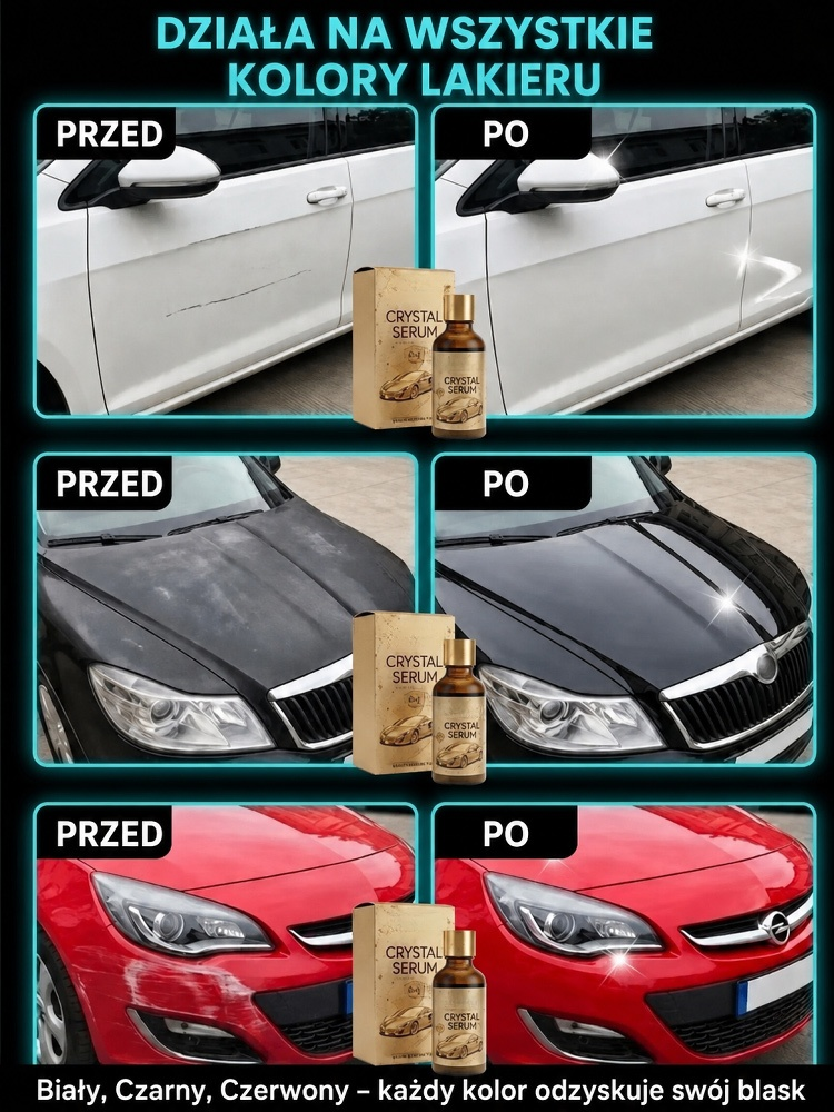 Powłoka Ceramiczna 3w1: Naprawa Rys, Nabłyszczanie i 180 Dni Ochrony Lakieru