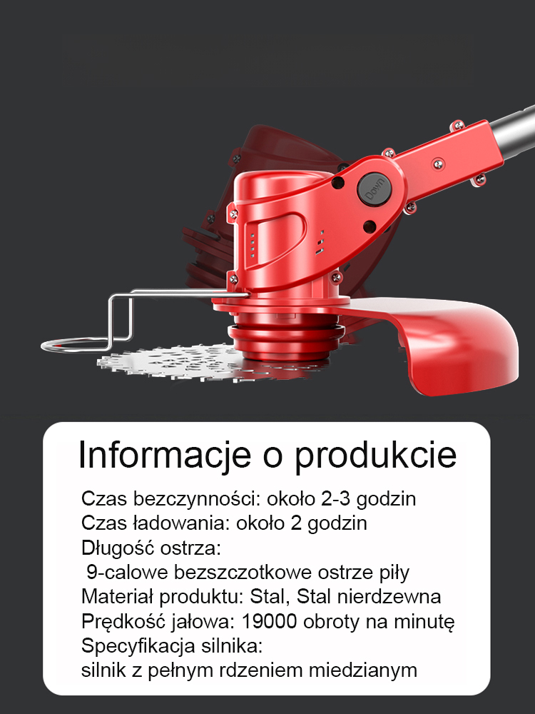 Wielofunkcyjna Kosa Elektryczna | Ostrze ze Stali Stopowej + Regulowany Korpus (Darmowa Dostawa)