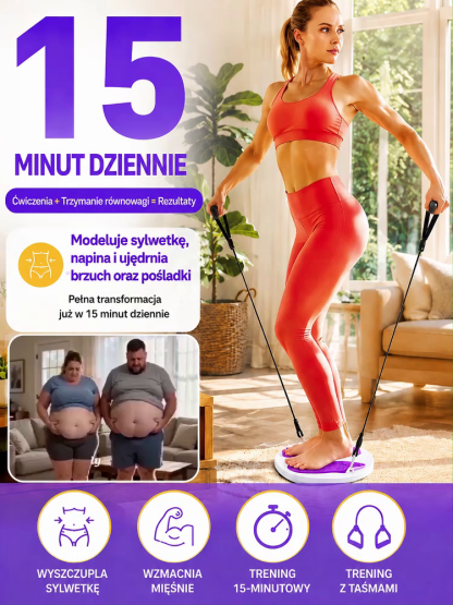 Magnetyczny Twister Obrotowy 3D – Dysk do Ćwiczeń Talia Osy (120kg)
