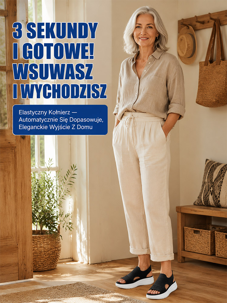 Wygodne Buty na Co Dzień – Antypoślizgowe, Ulga dla Kolan, Nie Uciskają Stóp (Wsuń i Idź)