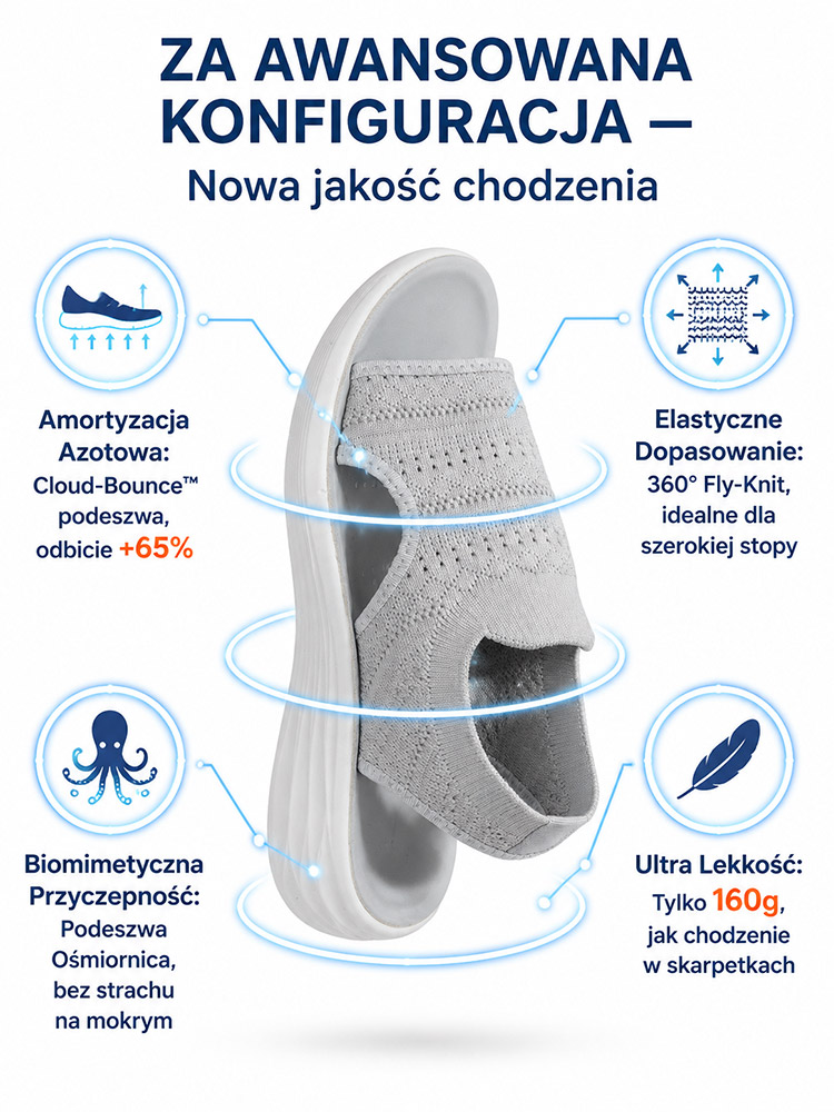 Wygodne Buty na Co Dzień – Antypoślizgowe, Ulga dla Kolan, Nie Uciskają Stóp (Wsuń i Idź)