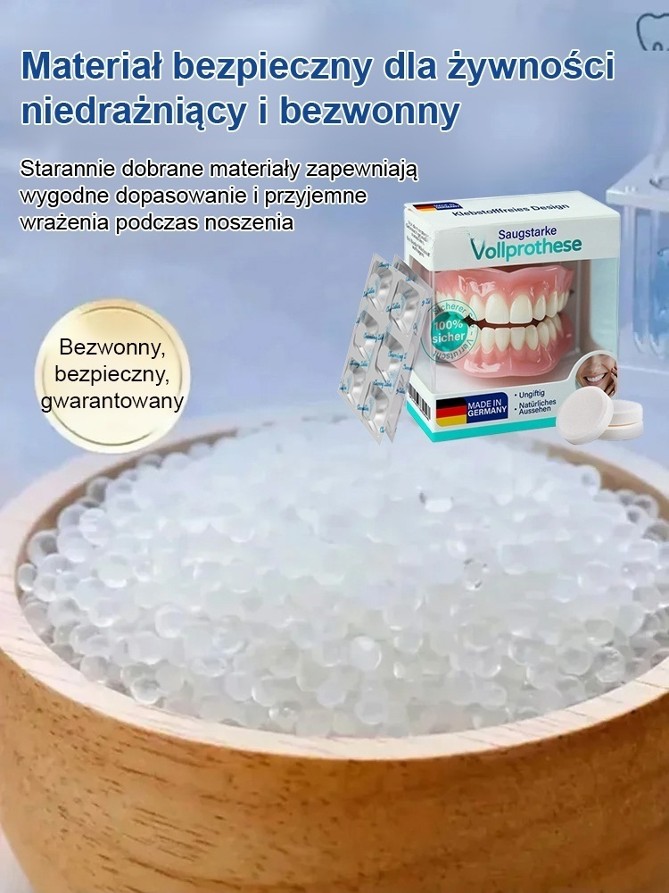 👍Wygodna Proteza Zębowa Bez Kleju | Naturalny Uśmiech + Przenośne Etui