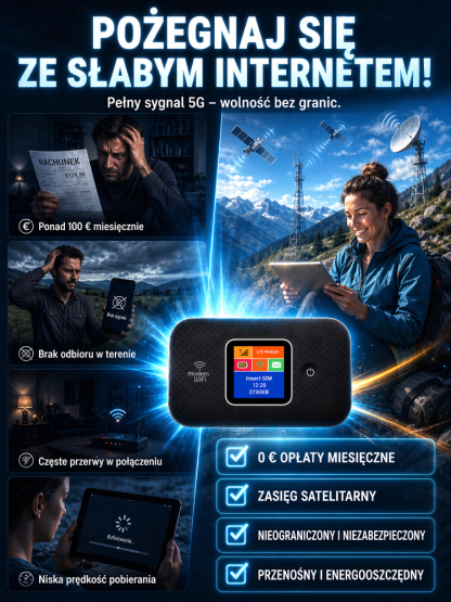 Bezprzewodowy Router 5G Plug&Play | Pełny Zasięg Gdziekolwiek Jesteś