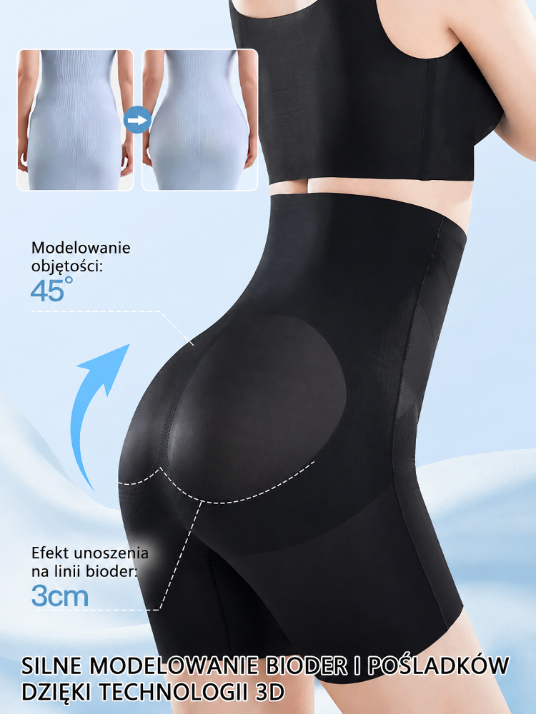 [50% OFF] Bezszwowa Bielizna Modelująca z Lodowego Jedwabiu | Efekt Płaskiego Brzucha w 3s